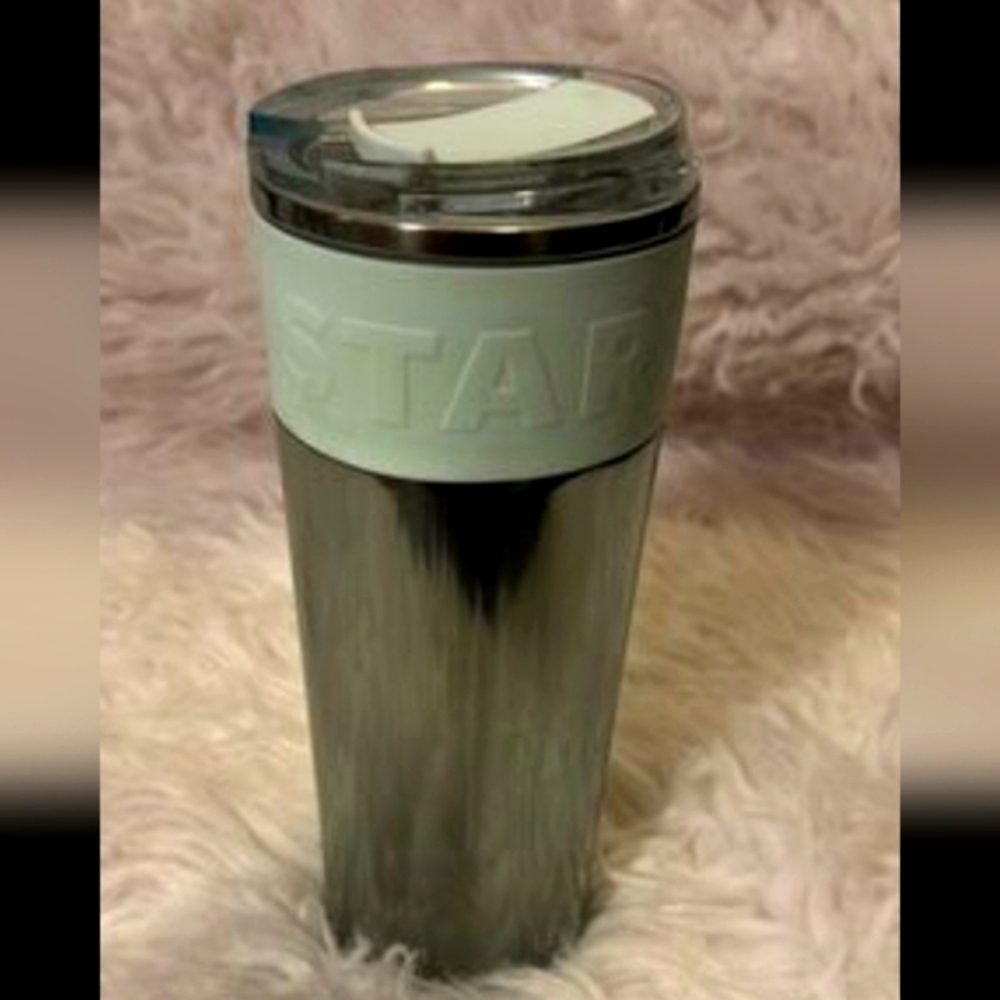 Starbucks Mint Green Stainless Steel Rubber Grip Tumbler. - Picture 2 of 2